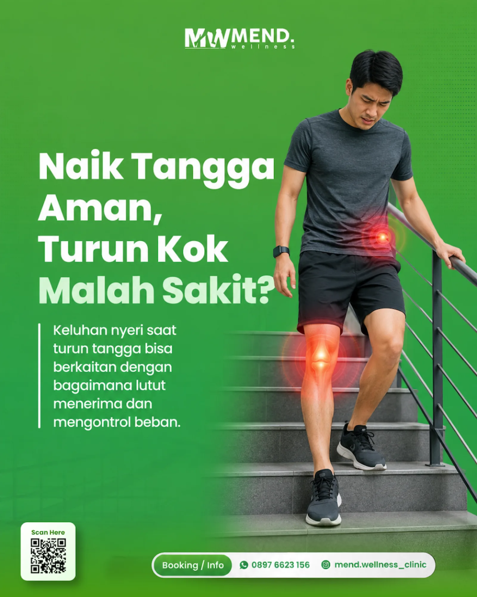 Nyeri Lutut Saat Turun Tangga: Apa Penyebabnya?
