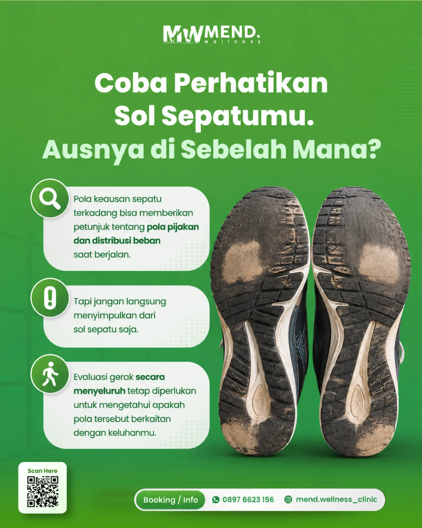 Sol Sepatu Aus Sebelah? Bisa Berkaitan dengan Pola Berjalan