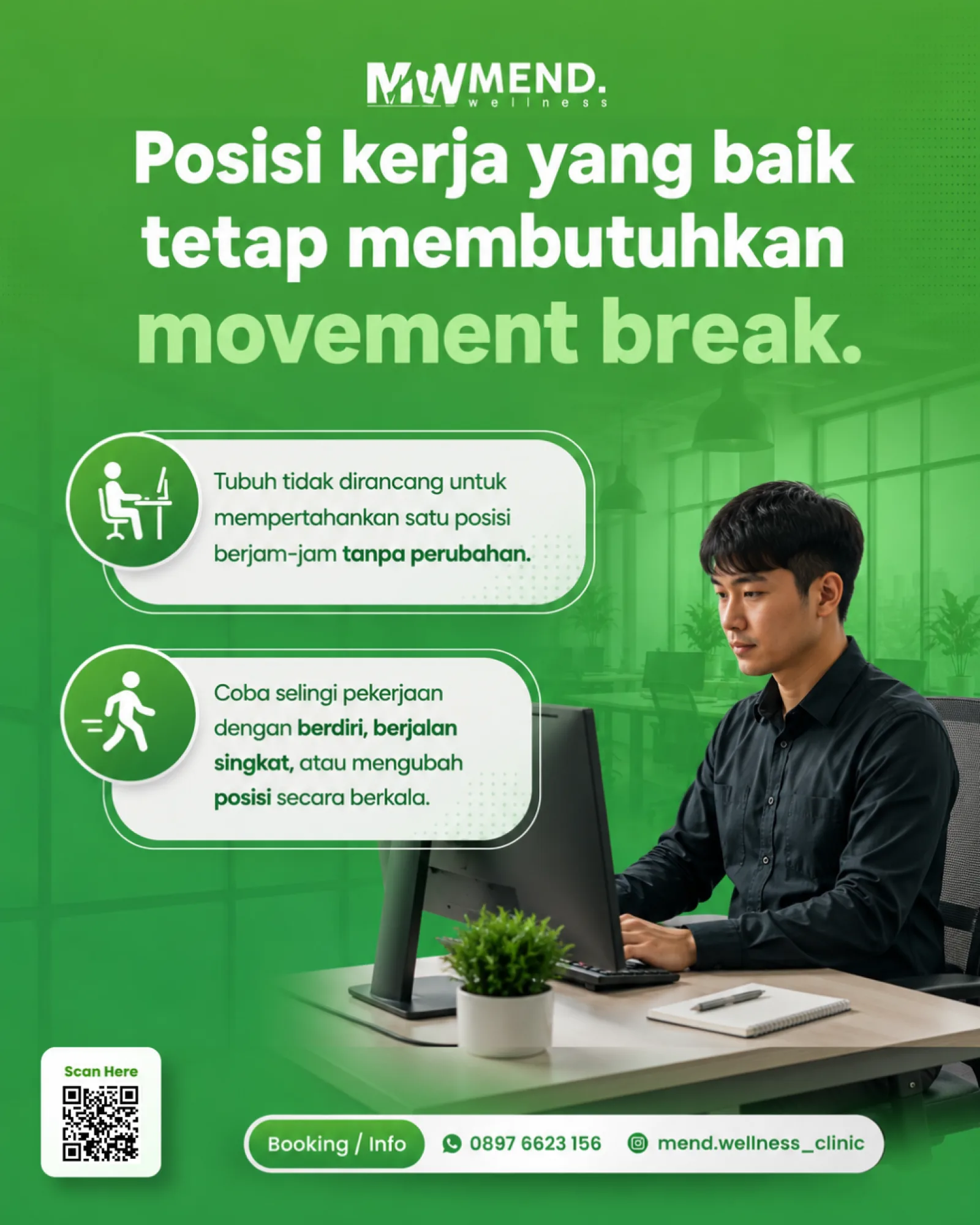 Posisi Duduk Sudah Benar? Tetap Perlu Movement Break Saat Bekerja